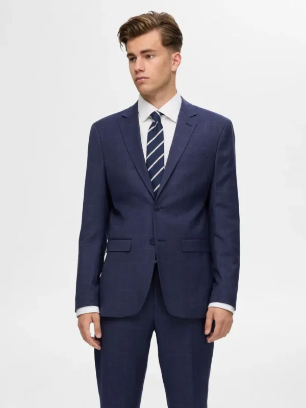 Jakkesæt & Blazers>SELECTED TERNET SLIM FIT BLAZER Blue