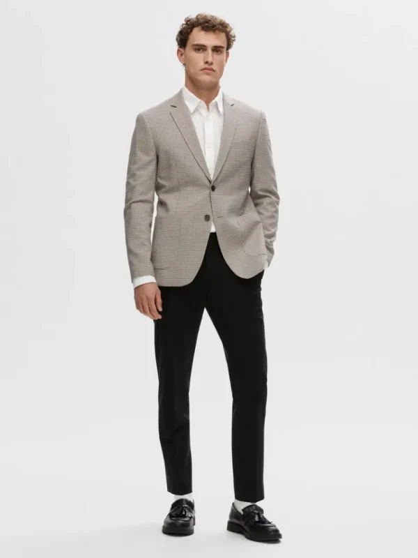 Jakkesæt & Blazers>SELECTED TERNET SLIM FIT BLAZER Beige