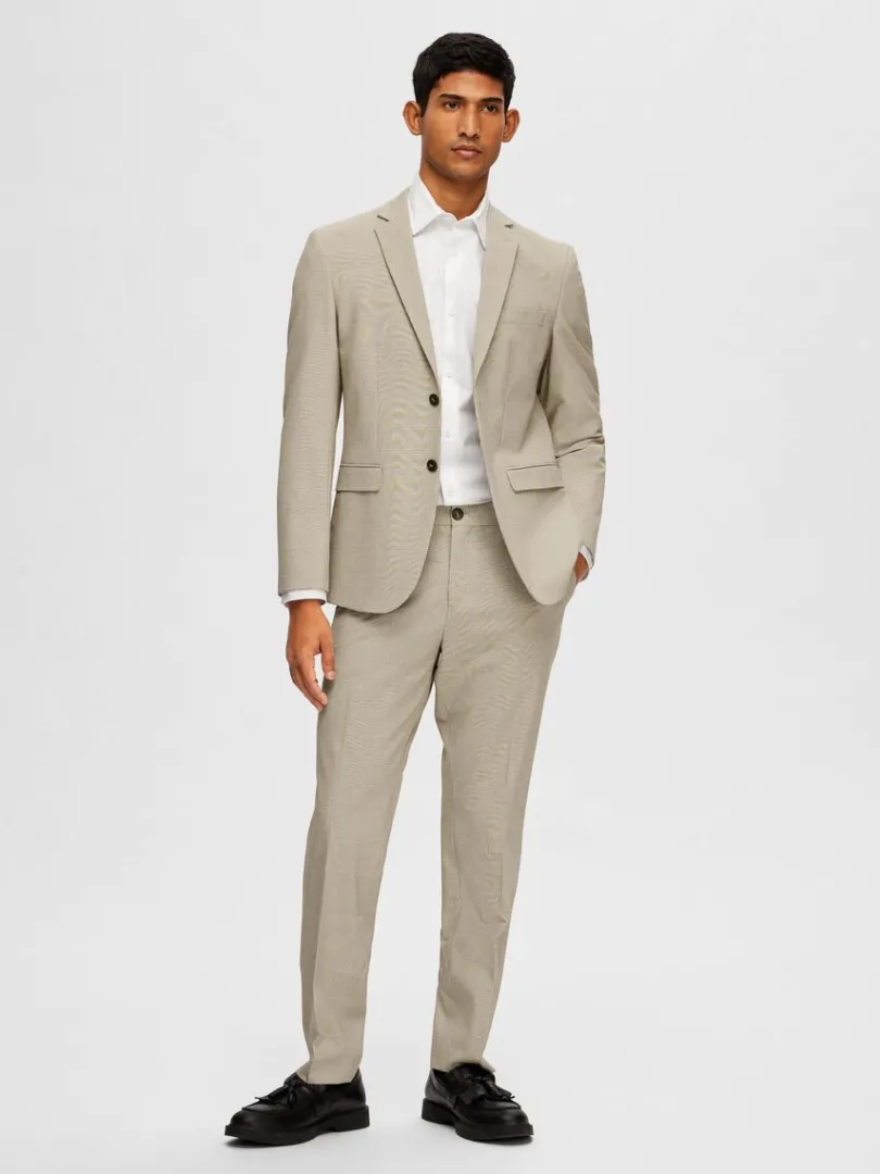ternet_slim_fit_blazer_1-3.webp Jakkesæt & Blazers>SELECTED TERNET SLIM FIT BLAZER Beige