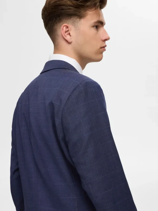 Jakkesæt & Blazers>SELECTED TERNET SLIM FIT BLAZER Blue