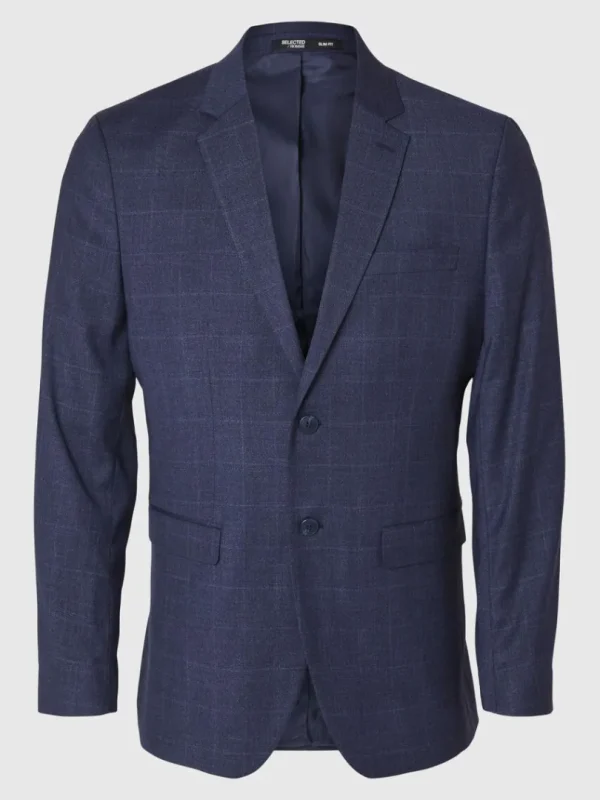 Jakkesæt & Blazers>SELECTED TERNET SLIM FIT BLAZER Blue