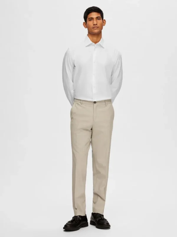 Bukser | Jakkesæt & Blazers>SELECTED TERNET SLIM FIT HABITBUKSER Beige