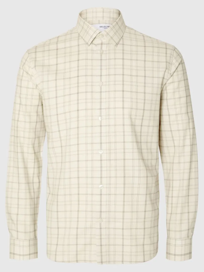 tjekket_ls_langrmet_skjor_4.webp Skjorter>SELECTED TJEKKET LØS LANGÆRMET SKJORTE Beige