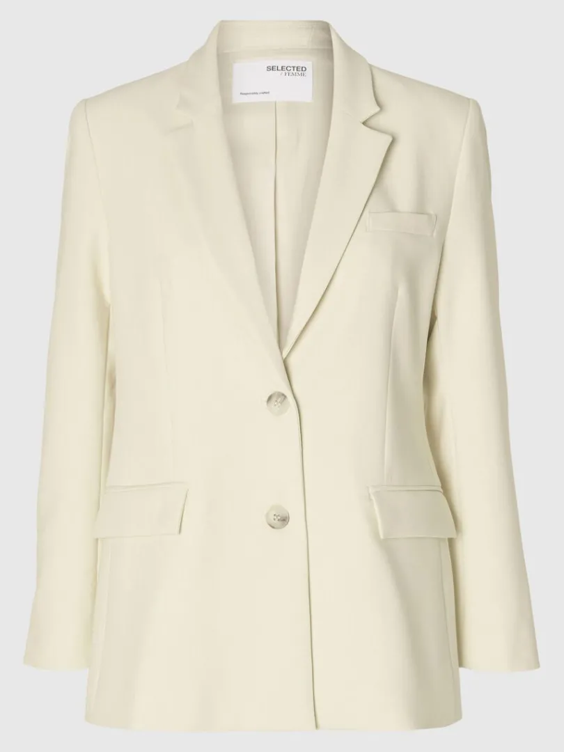 ttsiddende_enkelt_breaste_3.webp Jakkesæt & Blazers>SELECTED TÆTSIDDENDE ENKELT BREASTED PEAK REVERS BLAZER Beige