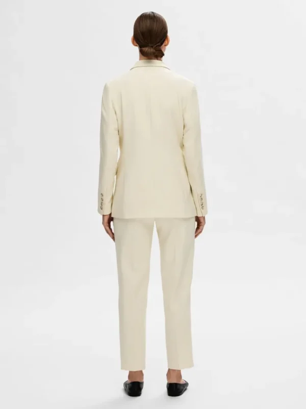 Jakkesæt & Blazers>SELECTED TÆTSIDDENDE ENKELT BREASTED PEAK REVERS BLAZER Beige