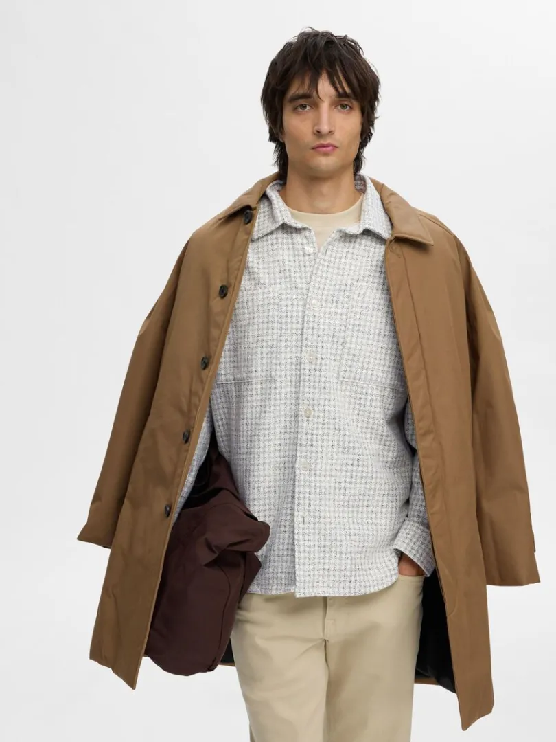 twill_overshirt_3-1.webp Overtøj | Skjorter>SELECTED TWILL OVERSHIRT Grey