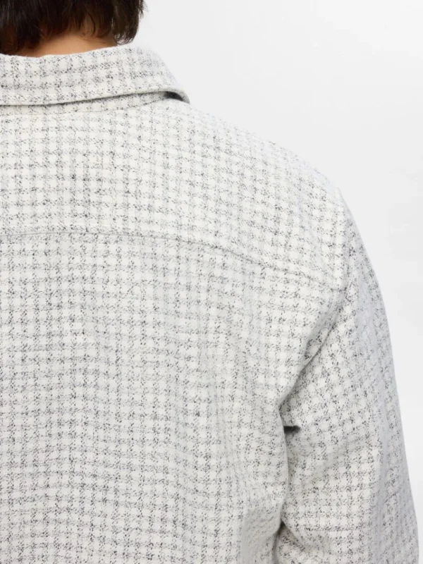 Overtøj | Skjorter>SELECTED TWILL OVERSHIRT Grey