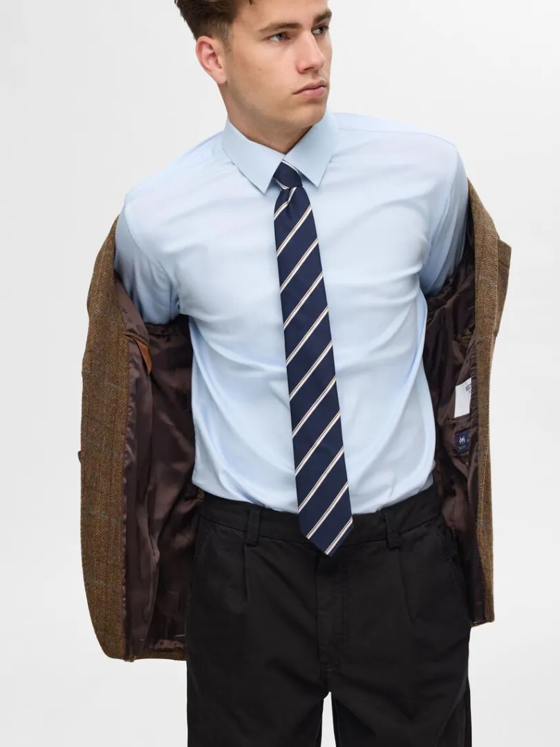 uld_blazer_3.webp Overtøj | Jakkesæt & Blazers>SELECTED 100% ULD BLAZER Brown