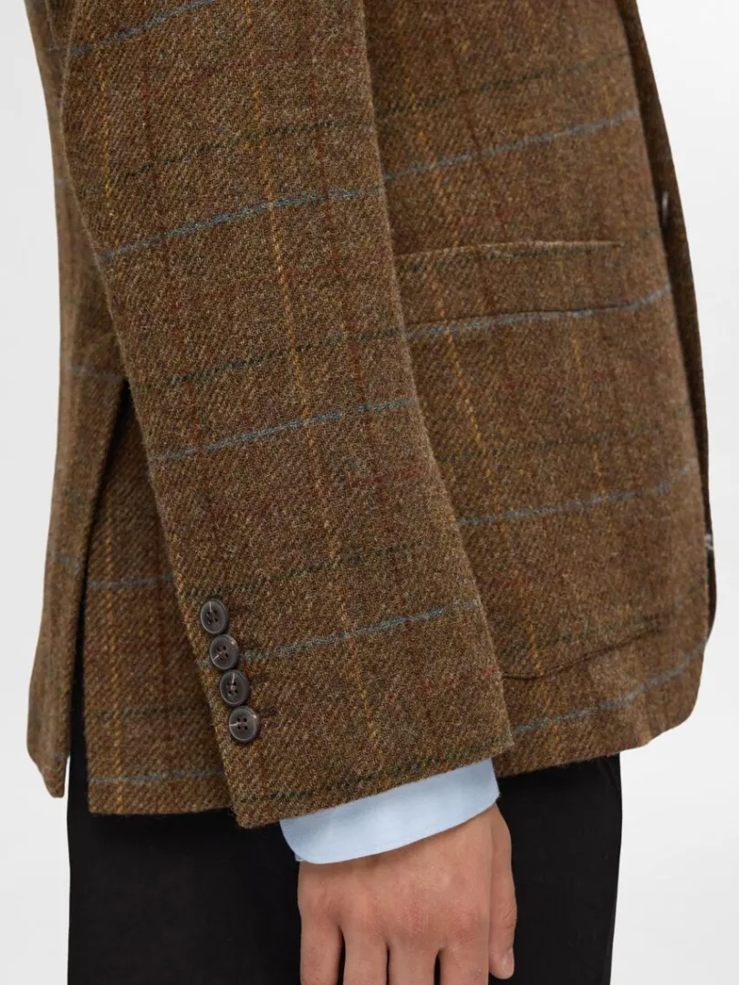 uld_blazer_5.webp Overtøj | Jakkesæt & Blazers>SELECTED 100% ULD BLAZER Brown