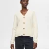 Strik>SELECTED 100% ULD CARDIGAN Beige