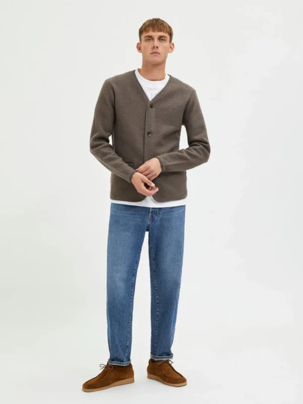 Strik>SELECTED ULD CARDIGAN Brown