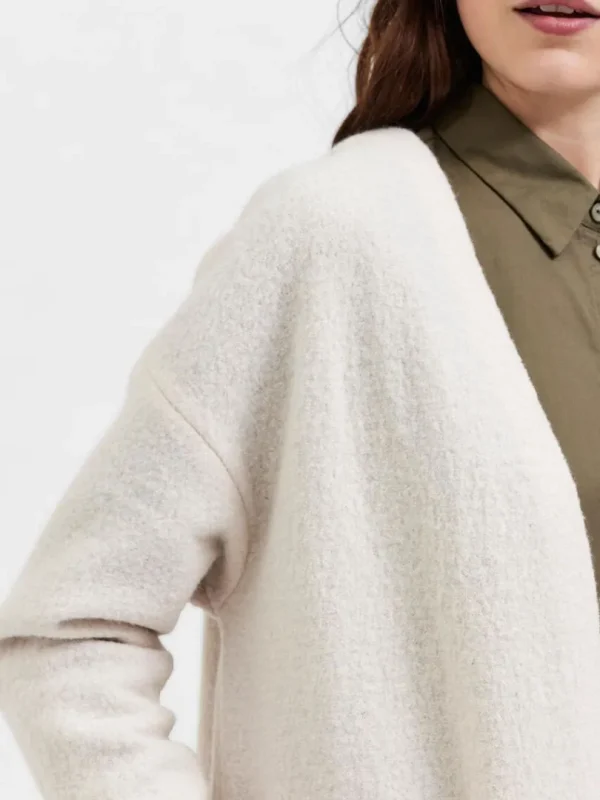 Strik>SELECTED ULD CARDIGAN Beige
