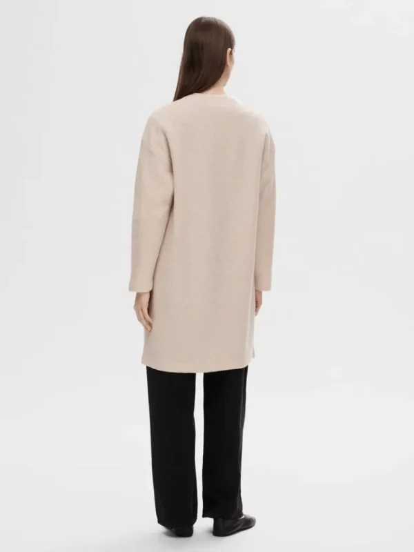 Strik>SELECTED ULD CARDIGAN Beige
