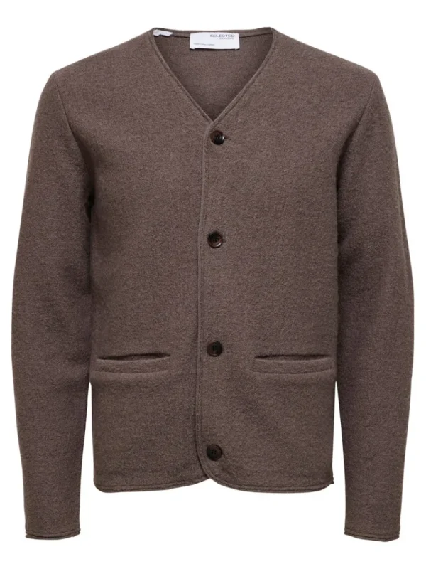 Strik>SELECTED ULD CARDIGAN Brown