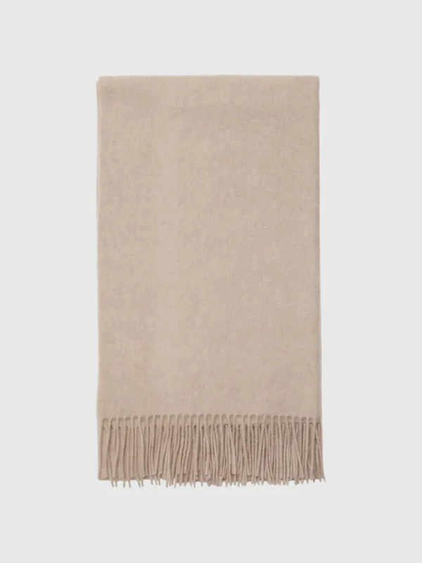 Accessories>SELECTED ULD HALSTØRKLÆDE Beige