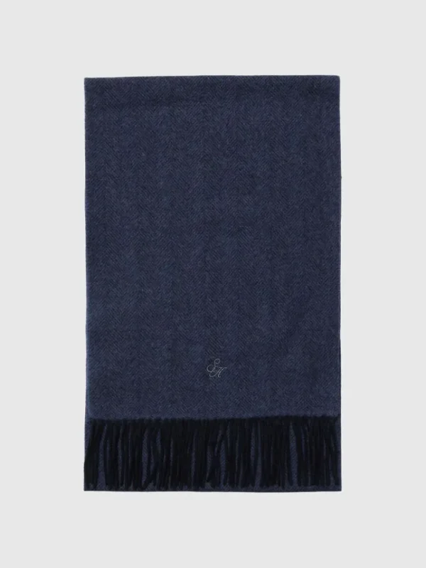 Accessories>SELECTED 100% ULD HALSTØRKLÆDE Blue