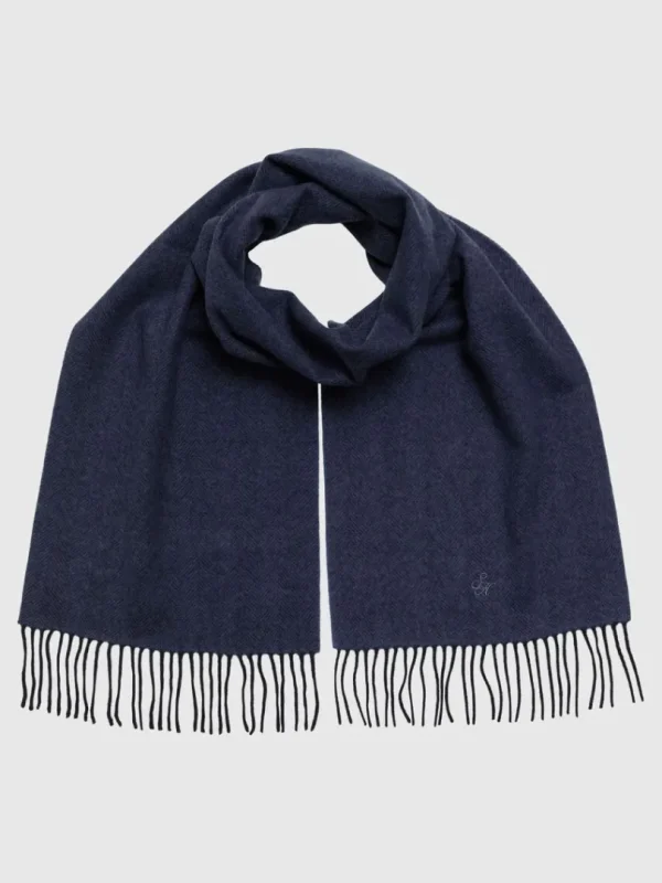 Accessories>SELECTED 100% ULD HALSTØRKLÆDE Blue