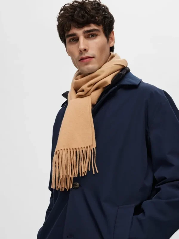 Accessories>SELECTED ULD HALSTØRKLÆDE Brown