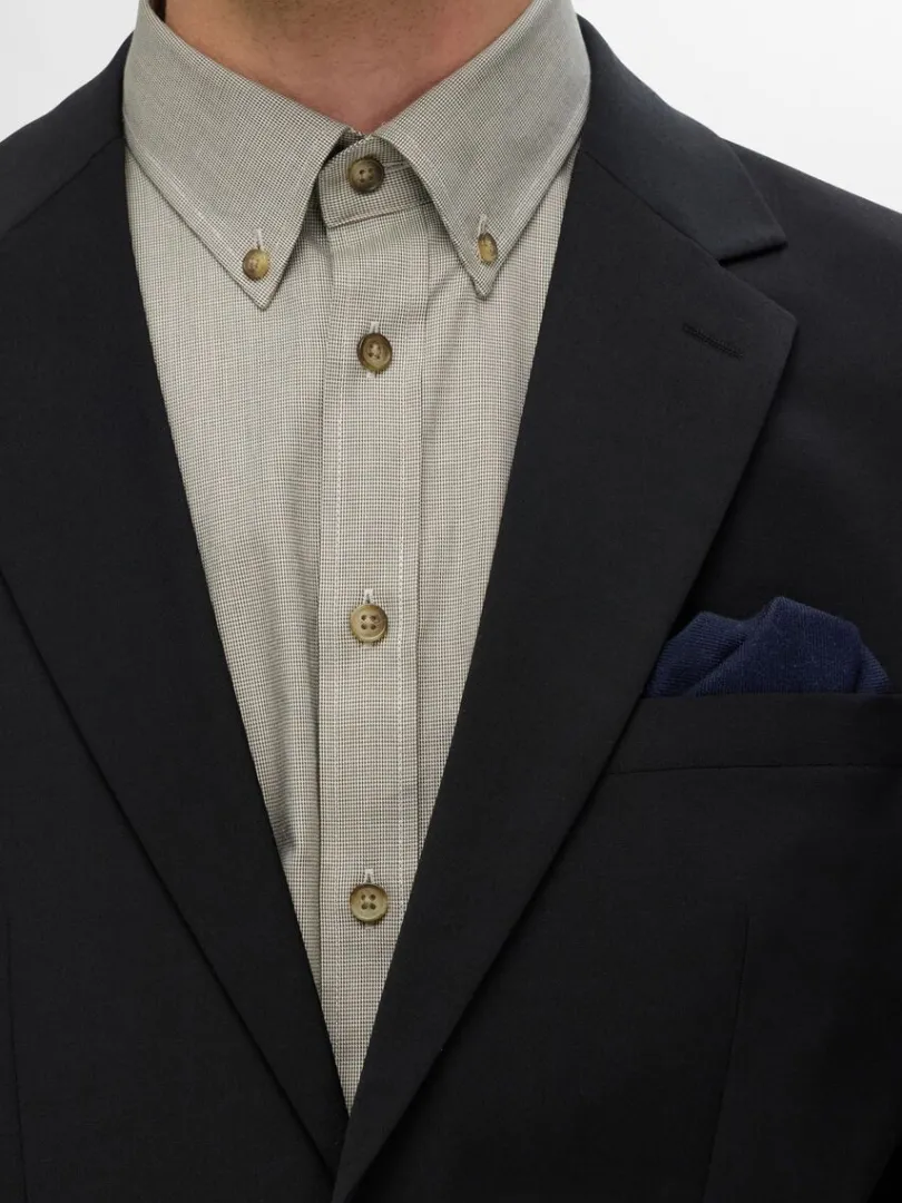 uld_lommetrklde_1-2.webp Accessories | Jakkesæt & Blazers>SELECTED ULD LOMMETØRKLÆDE Blue