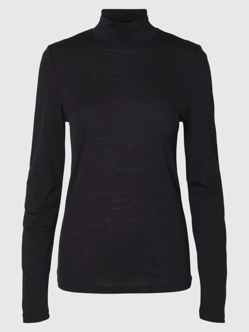 uld_rullekrave_5-1.webp Toppe Og Bluser>SELECTED 100% ULD RULLEKRAVE Black