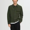 Overtøj | Strik>SELECTED 100% ULD SHACKET Green