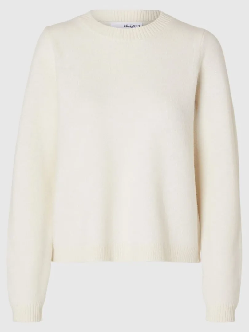 uld_striktrje_5-1.webp Strik>SELECTED 100% ULD STRIKTRØJE Beige