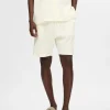 Shorts>SELECTED VAFLET SHORTS White