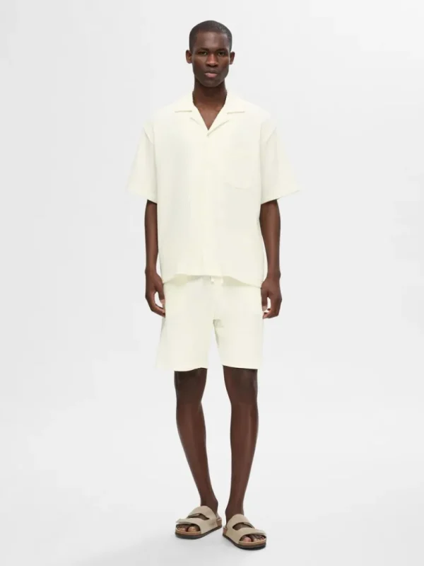 Shorts>SELECTED VAFLET SHORTS White