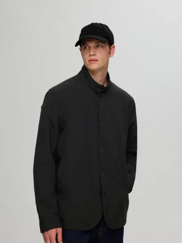 Overtøj>SELECTED VANDAFVISENDE LET JAKKE Black