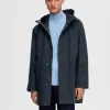 Overtøj>SELECTED VANDAFVISENDE PARKA Blue