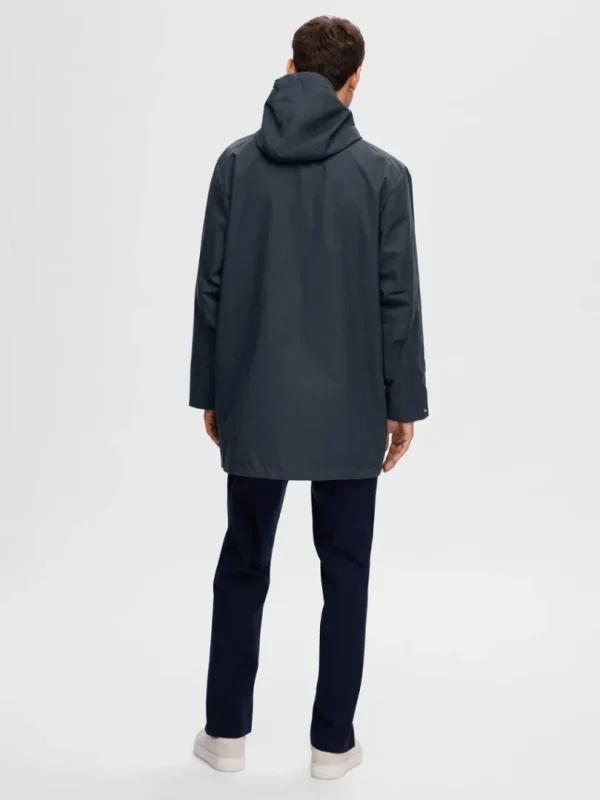 Overtøj>SELECTED VANDAFVISENDE PARKA Blue
