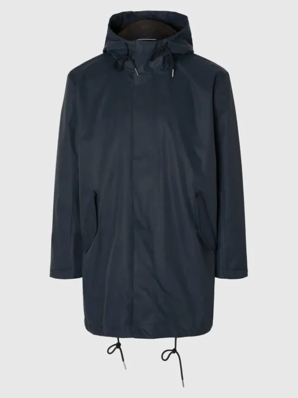 Overtøj>SELECTED VANDAFVISENDE PARKA Blue