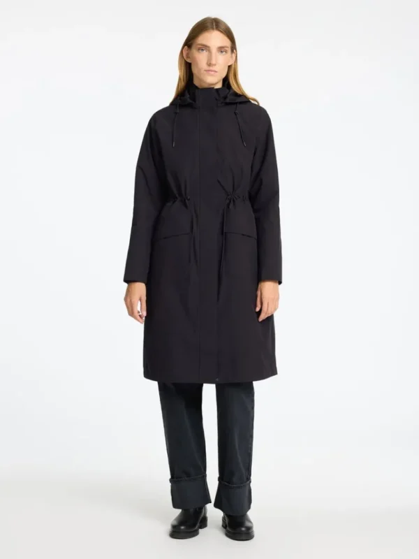 Overtøj>SELECTED VANDTÆT PARKA Black