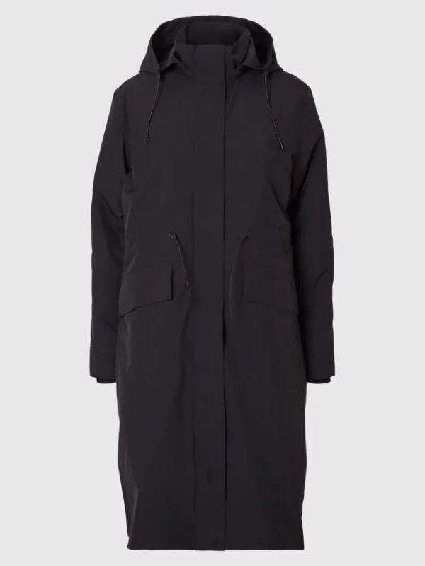 Overtøj>SELECTED VANDTÆT PARKA Black