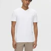 T-shirts>SELECTED V-HALS T-SHIRT White
