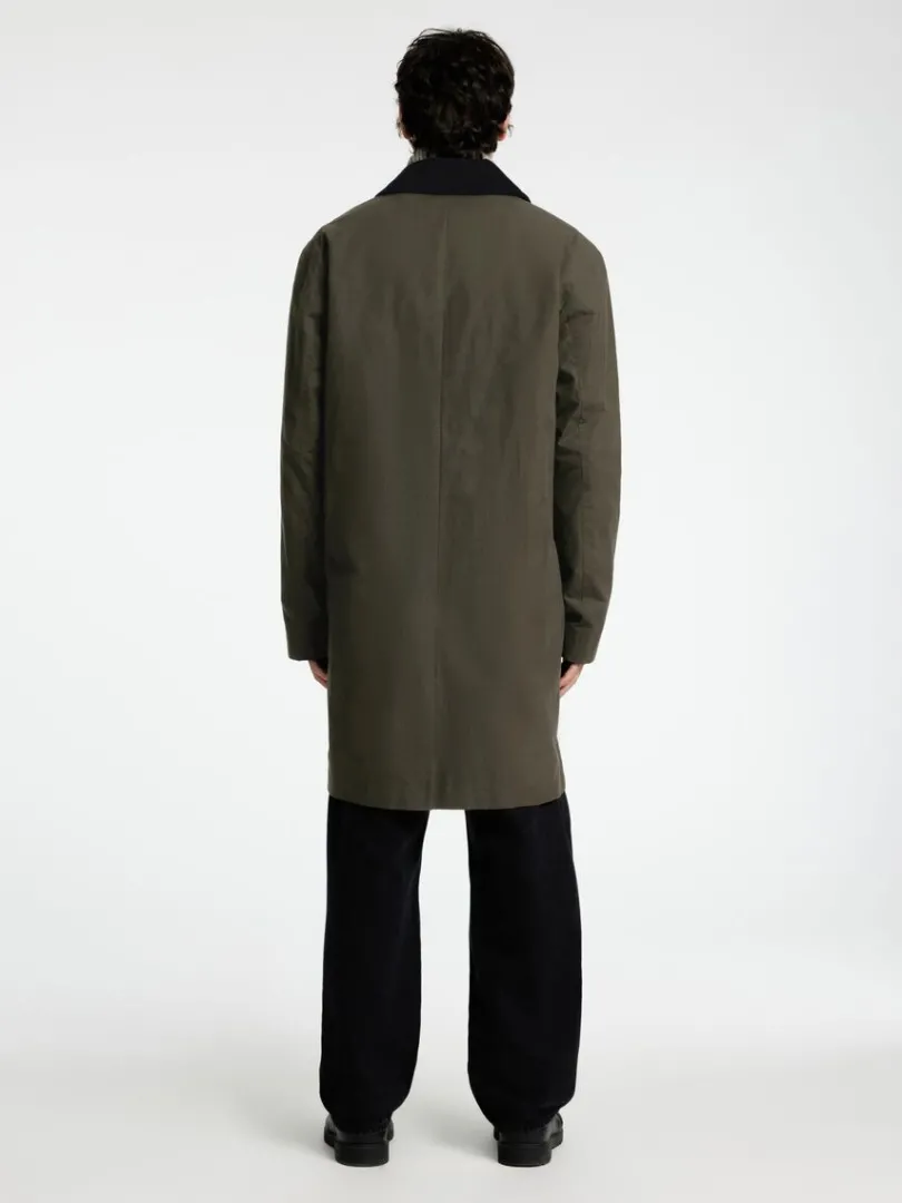 vokset_bomuld_frakke_1.webp Overtøj>SELECTED VOKSET BOMULD FRAKKE Green