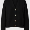 Strik>SELECTED V-UDSKÆRING STRIKKET CARDIGAN Black