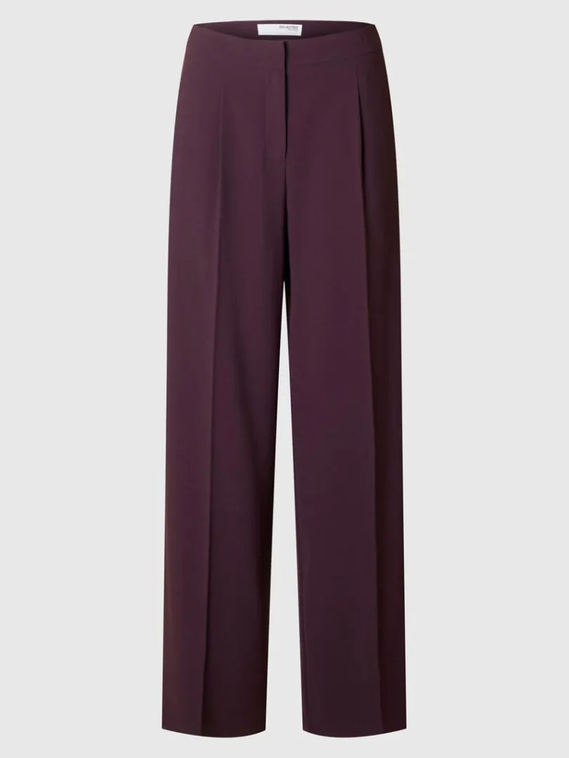 vvede_brede_bukser_0.webp Bukser>SELECTED VÆVEDE BREDE BUKSER Purple