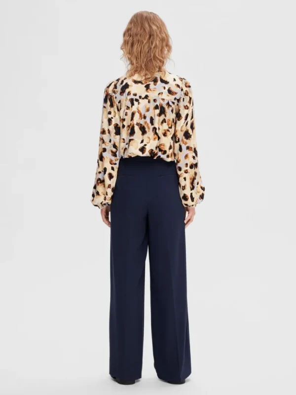 Bukser | Jakkesæt & Blazers>SELECTED VÆVEDE BREDE BUKSER Blue