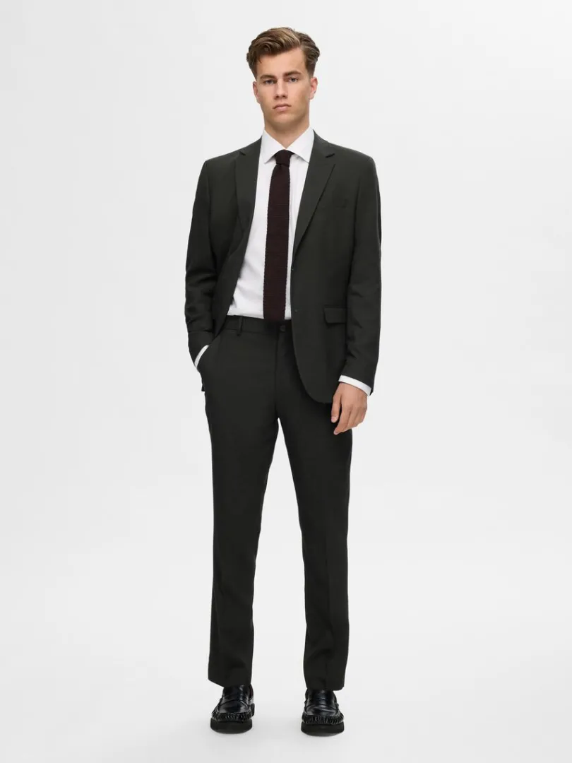 vvede_bukser_2.webp Bukser | Jakkesæt & Blazers>SELECTED VÆVEDE BUKSER Green