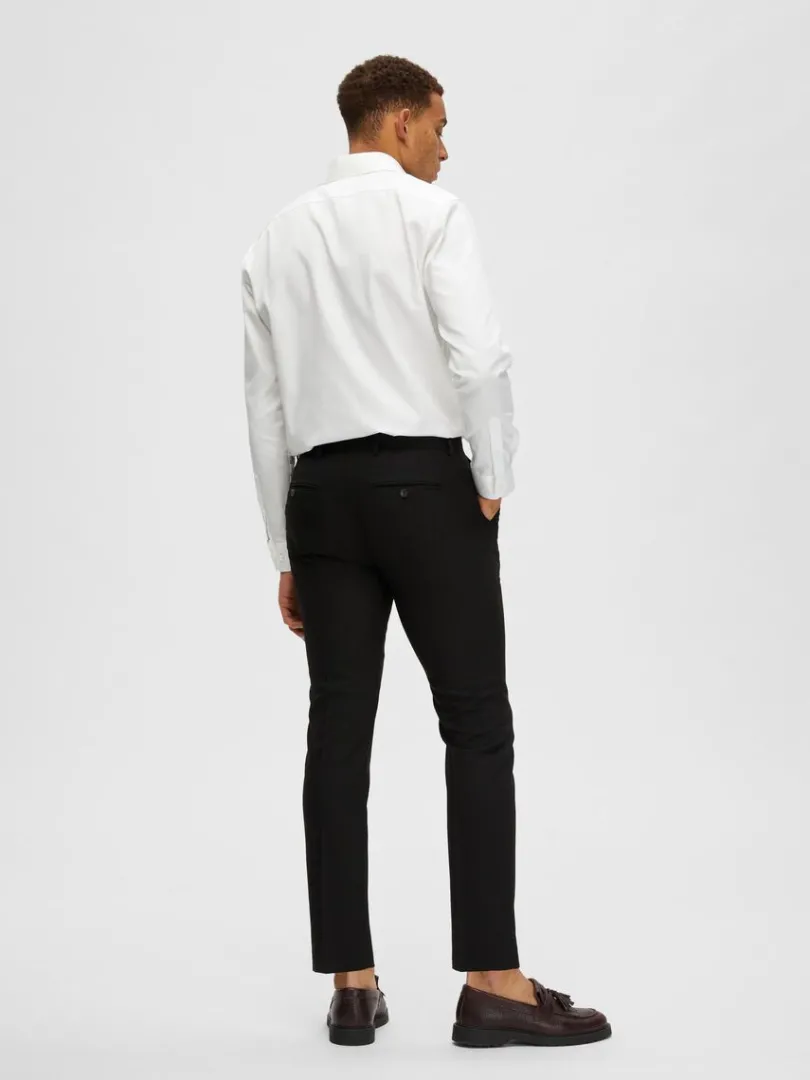 vvede_bukser_5-5.webp Bukser | Jakkesæt & Blazers>SELECTED VÆVEDE BUKSER Black