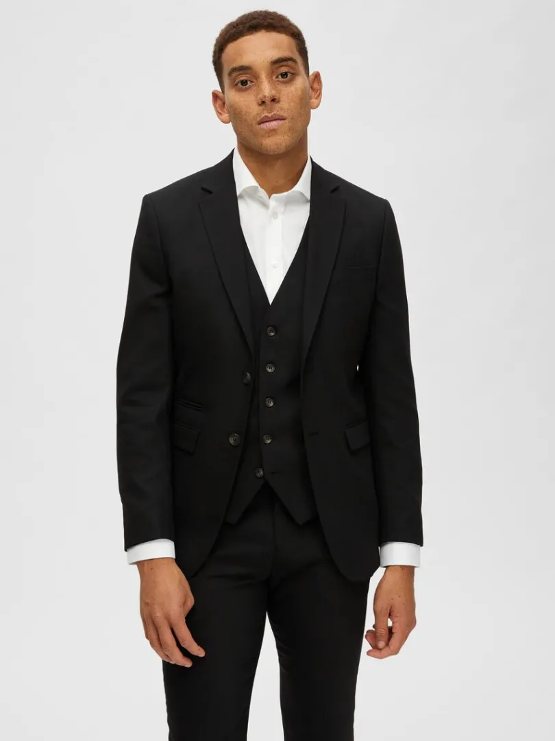 vvet_blazer_0-5.webp Jakkesæt & Blazers>SELECTED VÆVET BLAZER Black