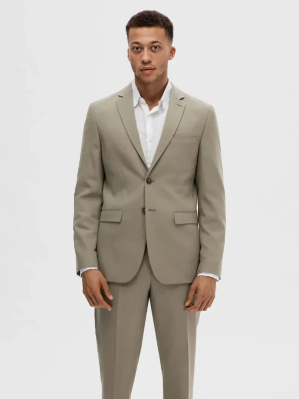Jakkesæt & Blazers>SELECTED VÆVET BLAZER Green