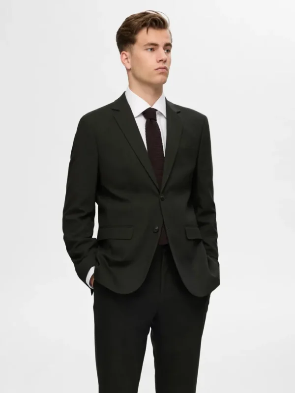 Jakkesæt & Blazers>SELECTED VÆVET BLAZER Green
