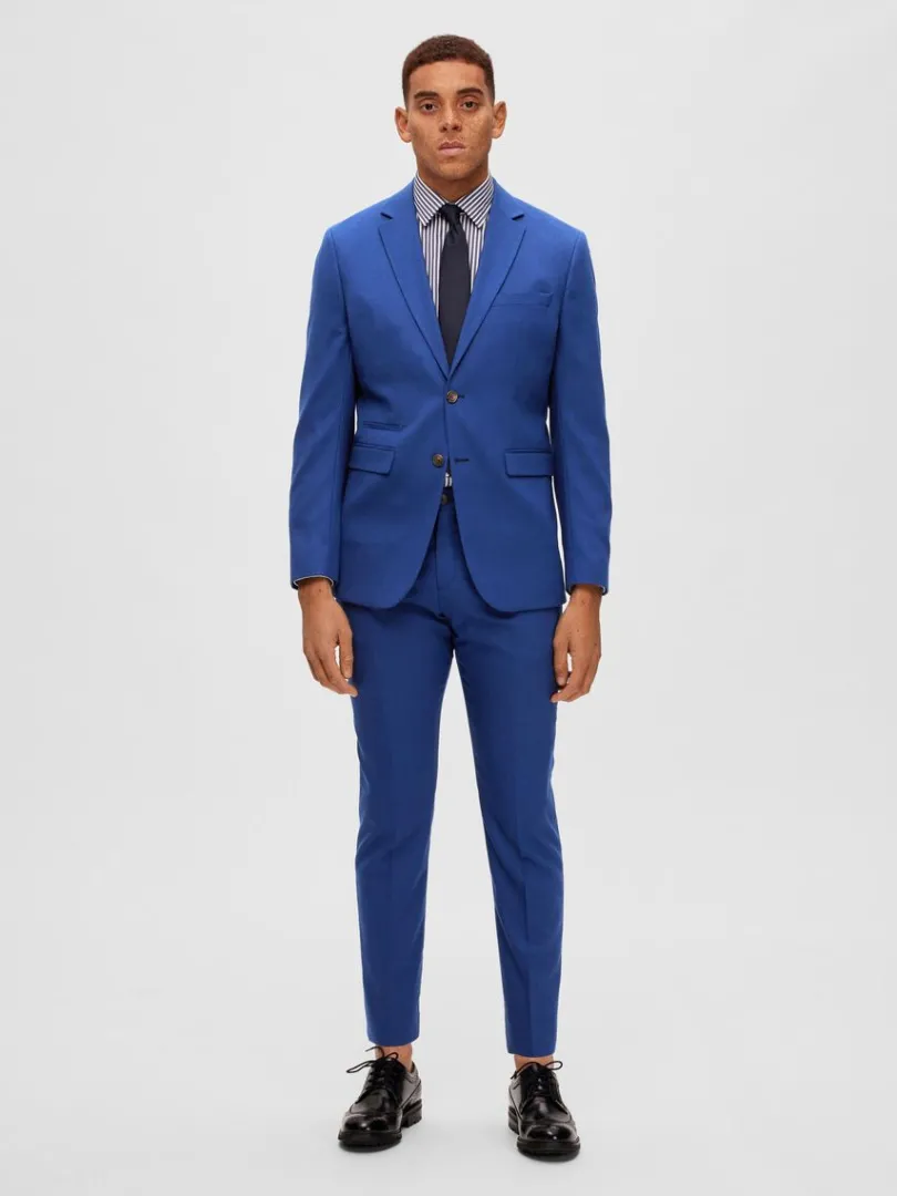 vvet_blazer_2-3.webp Jakkesæt & Blazers>SELECTED VÆVET BLAZER Blue
