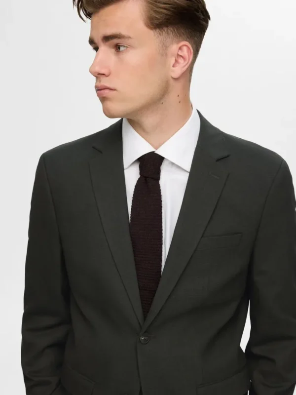 Jakkesæt & Blazers>SELECTED VÆVET BLAZER Green