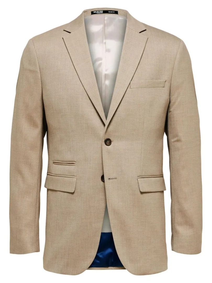 vvet_blazer_4-2.webp Jakkesæt & Blazers>SELECTED VÆVET BLAZER Beige