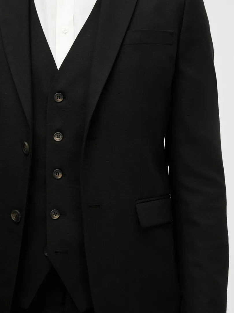 vvet_blazer_5-5.webp Jakkesæt & Blazers>SELECTED VÆVET BLAZER Black