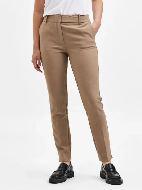 Bukser | Jakkesæt & Blazers>SELECTED VÆVET BUKSER Brown