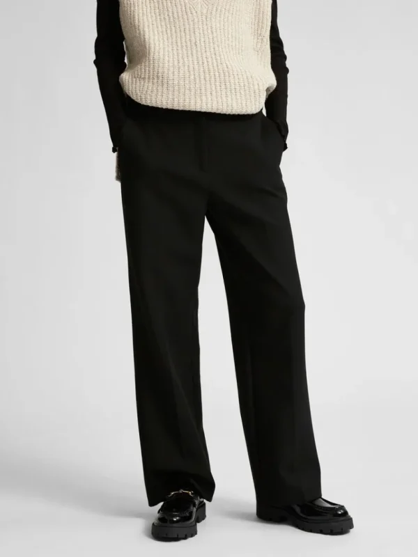 Bukser | Jakkesæt & Blazers>SELECTED VÆVET BUKSER Black